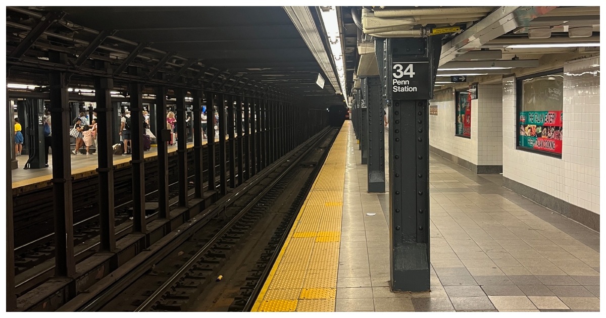 নিউ ইয়র্ক সিটির একটি সাবওয়ে স্টেশনের প্লাটফর্ম। ছবি: উইকমিডিয়া কমন্স